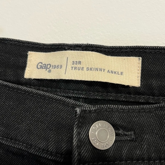 ➕ Gap Black True Skinny Ankle Jean Womens Plus Size 33 - Picture 6 of 10